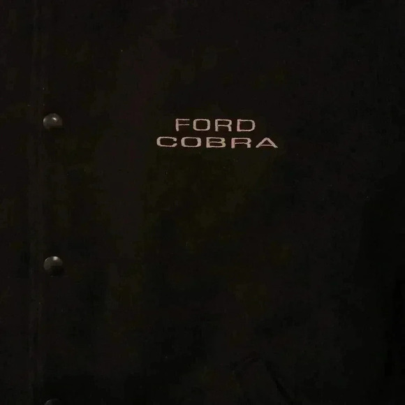 Ford Mustang Cobra Mens Wool Bomber Jacket Size 2XL Lamasz Sport - Picture 4 of 9